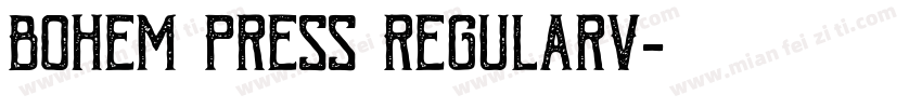 Bohem Press RegularV字体转换
